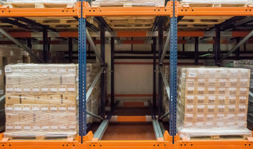 Pushback stellingen magazijn