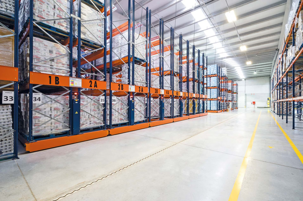 Movirack high-density pallet racking warehouse